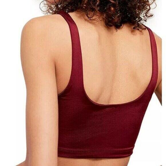 Free People NWT Be Cool Brami Crop Top Tank Acai - Picture 6 of 6